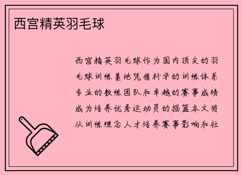 西宫精英羽毛球